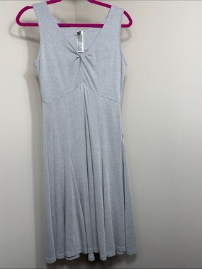 Royal Robbins Light Gray Sleeveless Knit Midi Dress